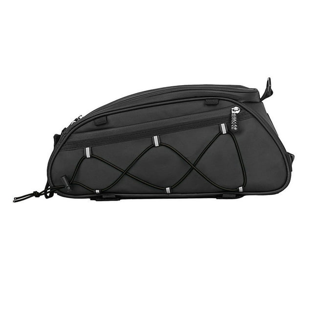 jinwen Bike Bag Rear Rack Rear Seat Bag for Road and Mountain Bikes Travel Black