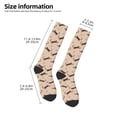 thumbnail image 5 of Daiia Sports Socks Leopard Print Printed Novelty Crew Socks for Men Women Knee High Socks Cotton Socks Soft & Breathable Support Unisex Socks, 5 of 9
