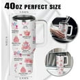 thumbnail image 7 of Christian Princess Gift, 40 Oz God Says I Am Princess Tumbler With Handle, Christian Gifts for Girl, Inspirational Religious Birthday Gifts for Princess Lover Bible Verse Cup, Princess Gifts, 7 of 7