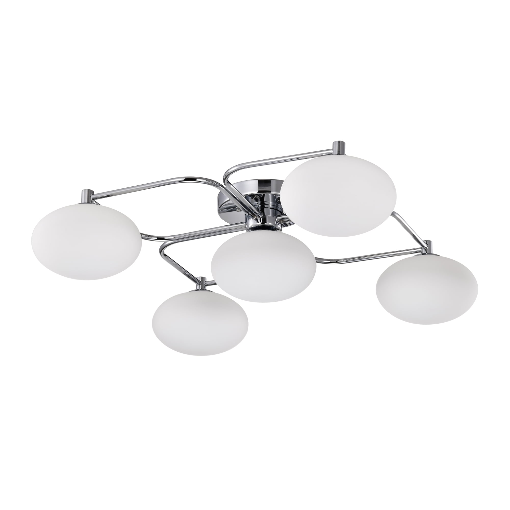Camris 23.6 in. 5-Light Indoor Chrome Finish Chandelier