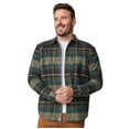 thumbnail image 2 of Free Country Men's Easywear II Fleece Lined Flannel Shirt Olive Plaid XXL, 2 of 3