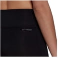 thumbnail image 4 of adidas Womens 3 Stripe High Waist Bike Shorts (Black/White, Large), 4 of 4