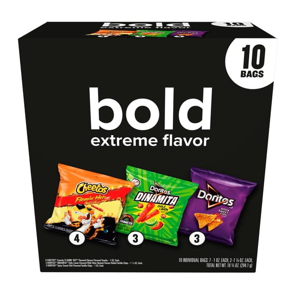 Frito Lay Bold Extreme Flavor Multipack Mix 10.375 oz Snack Variety pack