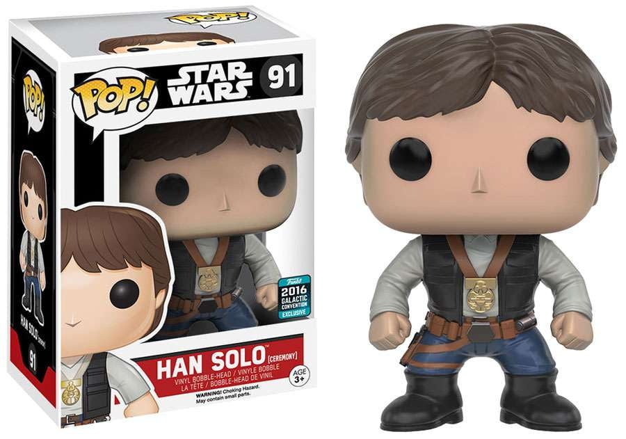 Funko POP! Deluxe Star Wars Han Solo Millennium Falcon Vinyl