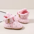 thumbnail image 5 of TAIAOJING Baby Girls Boys Star Print Booties Soft Non- Sole Winter Warm Cozy Toddler First Crib Shoes Breathable Footwear 18-24 Months, 5 of 7