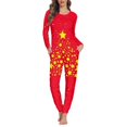 thumbnail image 1 of Conjunto de pijama de dos piezas para mujer, ropa de dormir de manga larga de Navidad, ropa de dormir personalizada diaria, regalo de cumpleaños, Invierno, 1 of 4
