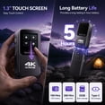 thumbnail image 4 of Saneen 4K Action Vlogging Camera 1.3" Touchscreen Wearable Body Cameras with EIS Stabilization, 120° Wide-Angle Lens, Waterproof Case & 32GB Card, 4 of 10