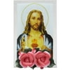 Santos Sacred Heart Rose Glass Votive Holder