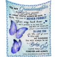 thumbnail image 1 of LHSHID Personalized Custom Name Message Blanket to My Granddaughter from Grandma or Grandpa You are My Sunshine Fleece Luxury Blanket Throw Lightweight Cozy Plush Throw Blanket, 1 of 6