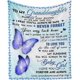 thumbnail image 1 of LHSHID Personalized Custom Name Message Blanket to My Granddaughter from Grandma or Grandpa You are My Sunshine Fleece Luxury Blanket Throw Lightweight Cozy Plush Throw Blanket, 1 of 6