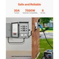 thumbnail image 2 of KFFKFF Manual Transfer Switch, 30-Amp 6-Circuit, Prewired Generator Transfer Switch Kit with NEMA L14-30P Power Inlet Box, Double-Throw Switch, 2 of 9