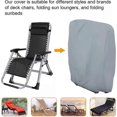 thumbnail image 4 of Protective cover for folding deck chairs, 71x110 cm, Oxford 210D, grey, 4 of 5
