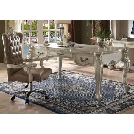 Simple Relax 1perfectchoice Versailles Elegant Office Writing Simple Relax 1perfectchoice Versailles Elegant Office Writing Executive Computer Desk Chair Pu Bone White
