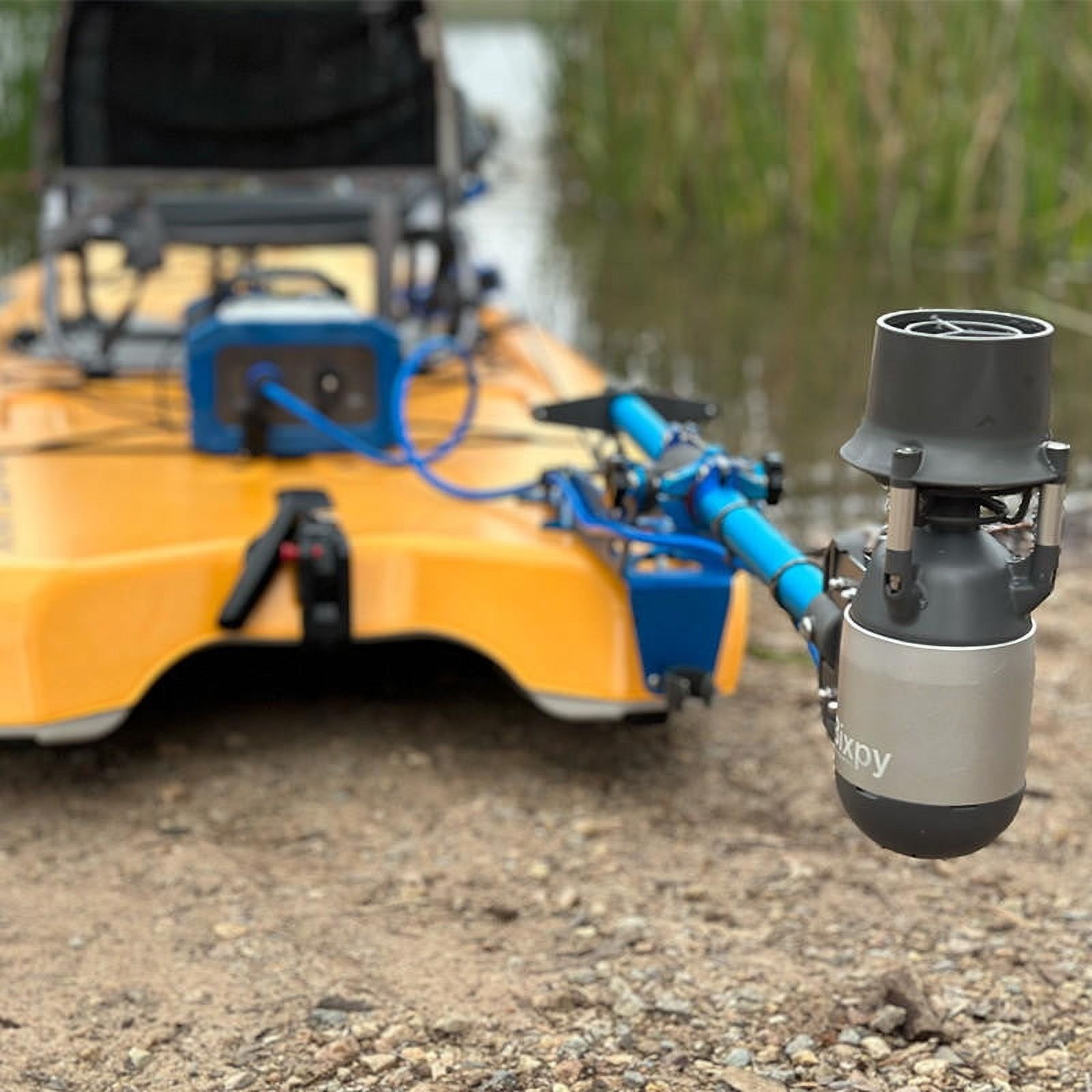 Bixpy K-1 Angler Pro Outboard Kit - Electric Marine Trolling Motor with 768 Wh battery, Perfect for Kayak, Inflatable Watercraft, Paddle Boards