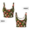 thumbnail image 5 of Lsque red green coffee cup Printed Women'S Sports Bra, Compression, Moisture Wicking, High-Impact Sports Bra For Women,Supportive sports bra-Medium, 5 of 9