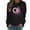 Black, variant on WREESH Cancer Awareness Shirts for Women Sweatshirt Pink Ribbon Floral Graphic Long Sleeve Loose Fit Top Gray