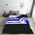 thumbnail image 4 of Manta polar Conrail, manta súper suave y acogedora, manta de franela ligera, suave y cómoda, mantas de felpa cálidas para sofá, cama, 4 of 5