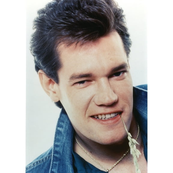 Randy Travis smiling in Close Up Portrait wearing Blue Denim Jacket Photo Print (8 x 10)