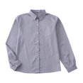 thumbnail image 2 of Oksale Kids Boys School Uniform Dress Shirts Size 8-10 Button Down Oxford Shirt Dressy Long Sleeve Gentleman Blouse Tops for Boys Casual Turndown Collar Shirt Blouse, 2 of 4