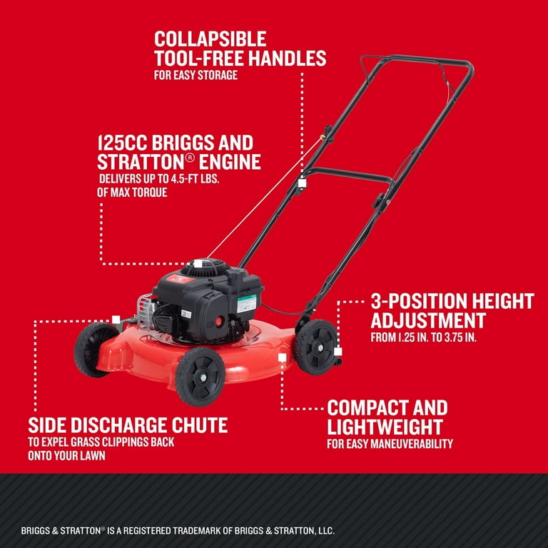 CRAFTSMAN M090 20-in Gas Push Lawn Mower with 125-cc Briggs and