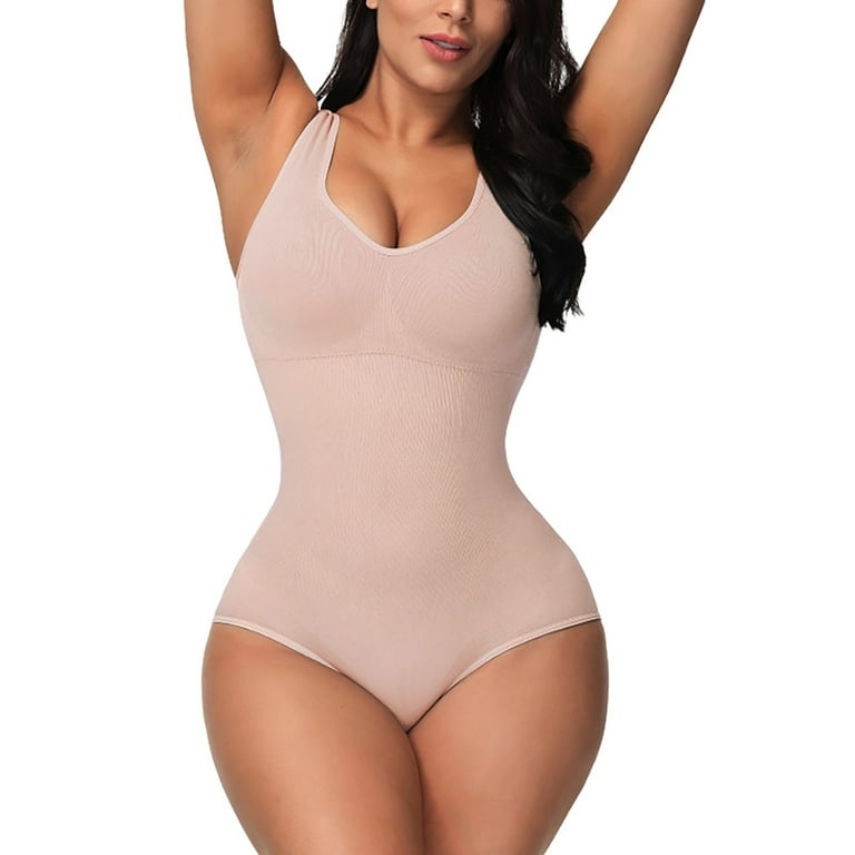 Shapewear Bodysuit Thong for Women Tummy Control Thong Body Shaper Slimming  Bodysuit Women Bodysuit (Beige, XL) : : Clothing, Shoes &  Accessories