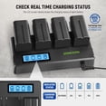 thumbnail image 4 of Baterías de repuesto Neewer NP-F750 7,4 V 5600 mAh (x4) con cargador, 4 of 9