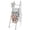 White, variant on Blanket Ladder for The Living Room and Bedroom, 6-Tier Wall Leaning Rustic Decorative Farmhouse Blanket Rack, Quilt Rack, Ladder Shelf, Easy Assembly, Brown