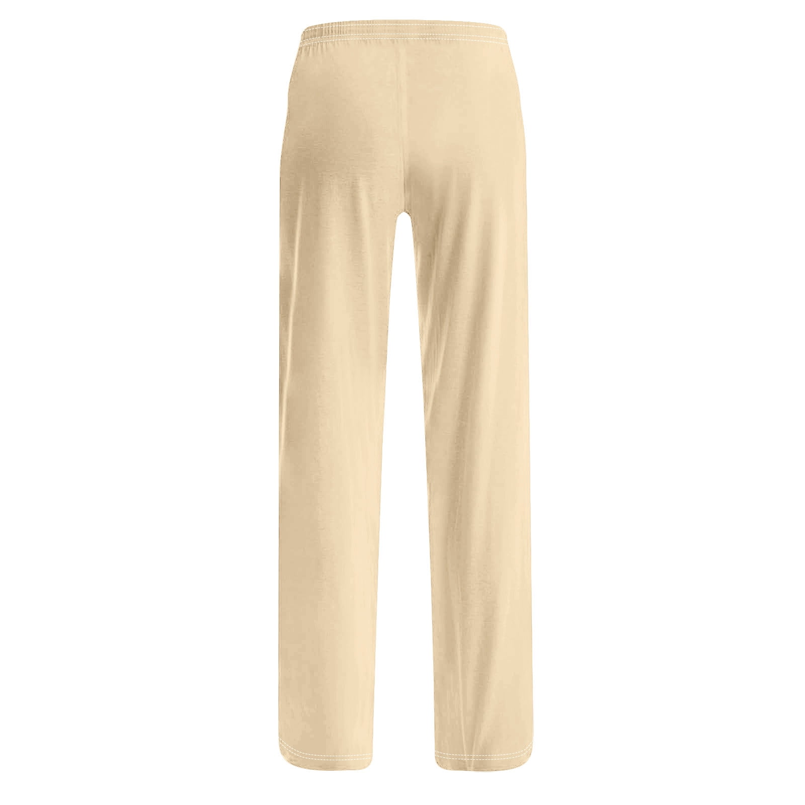 Pajama Pants for Women Plus Size Basic Soft Comfy Straight Leg Pant Loose Elastic Waist Sleepwear Bottom - image 5