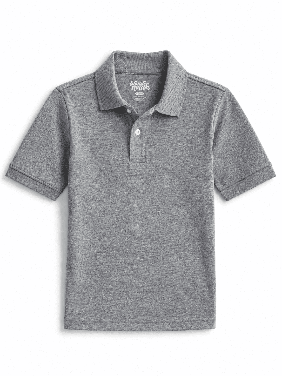 Wonder Nation Boys School Uniform Short Sleeve Pique Polo Shirt, 2-Pack, Size 4-18 & Husky
