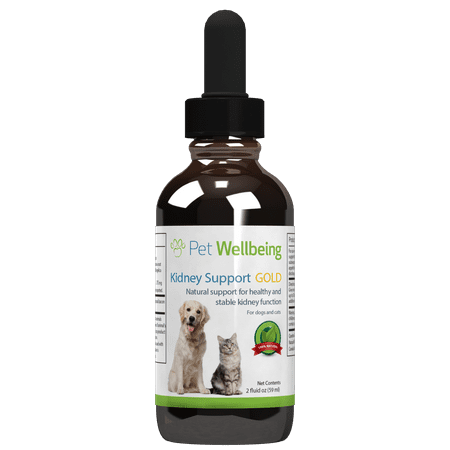 Kidney Support Gold for Large Breed Dogs - Natural Support for Dog Kidney Health - 4oz (118ml) - by Pet