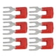 thumbnail image 4 of Tiras de terminales de bloque de puente de 20 piezas, tiras de terminales tipo horquilla de carcasa de PVC, Conductor de cobre, 400V, 15A, rojo TB 1502, 4 of 10