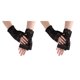 thumbnail image 1 of Minnieouse Manoplas de mujer encaje rosa guantes de fiesta sin dedos cortos decorativos hermana novia usable moda transpirable negro Negro 2piezas Minnieouse CBP438656, 1 of 6