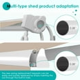 thumbnail image 4 of AECOJOY 10x8FT Outdoor Awning, Patio Sun/Rain Shelter w/Manual Crank, Beige, 4 of 7