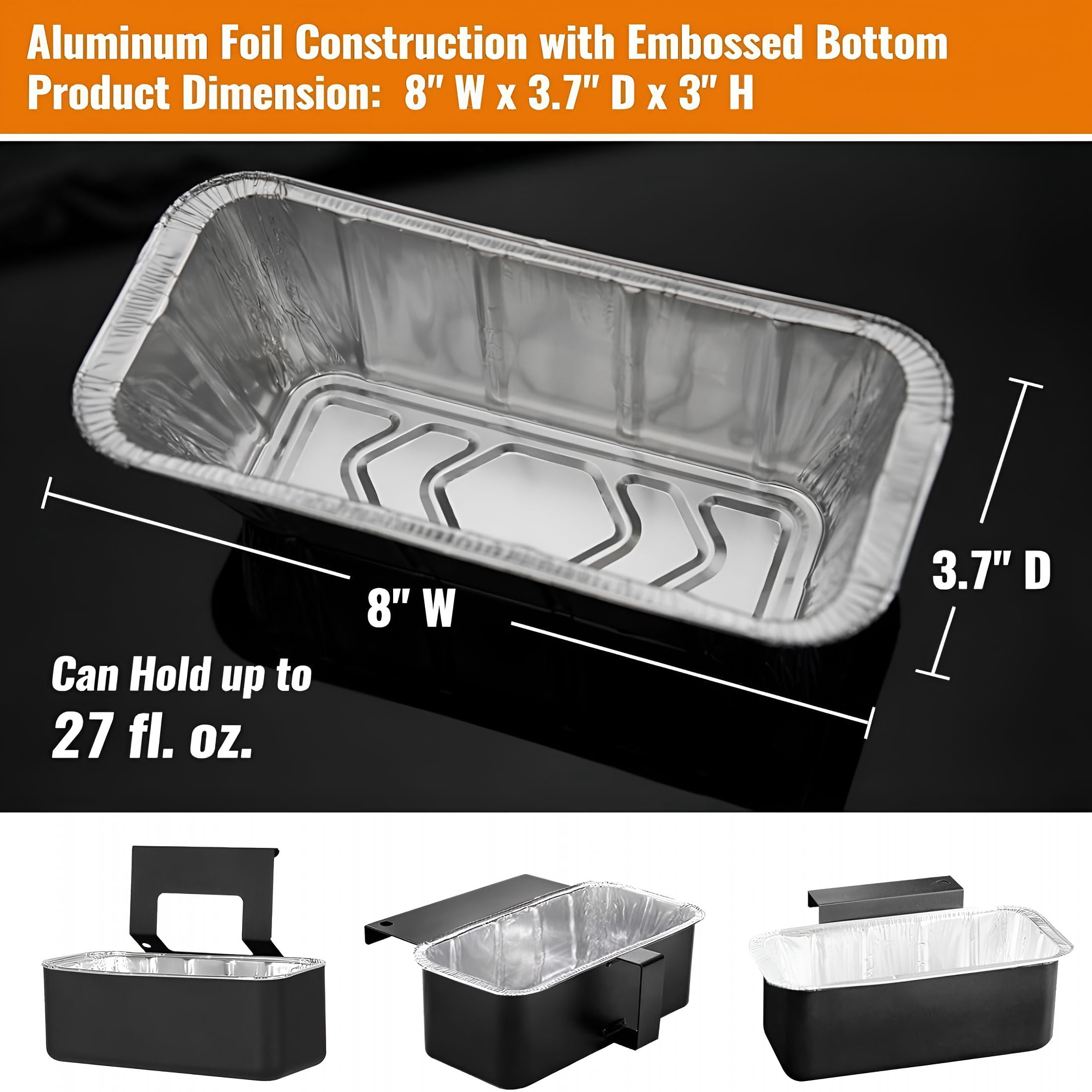 ACDANC 60 Pack Grease Cup Liners for Blackstone, Griddle Accessories for Blackstone 17"/22"/30"/28"/36"; Griddle, Easy Cleaning Disposable Aluminum Grease Traps &Drip Pans for Blackstone Catcher