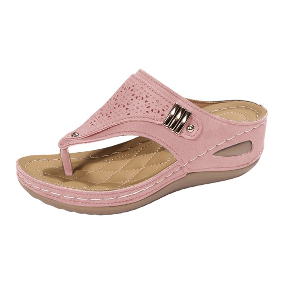 Women's Sandals and Slides Orthopedic Sandals for Women with Arch Support Wide Width Summer Dressy 2026 Comfortable Platform Orthotic Flip Flops Beach Vacation Walking Sandals Shoes