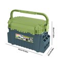 thumbnail image 4 of Caja Herramientas Pesca Portátil Cebo Plástico Organizador Almacenamiento Accesorios () Verde, 4 of 8