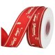 thumbnail image 1 of Cinta Con Estampado De Copos De Nieve, Color Rojo Navideño, Para Envolver Regalos, Manualidades Diy, Decoraciones Festivas, Coronas, 1 of 3