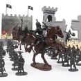 thumbnail image 2 of DIY Soldier Model Set Knights Game Accesorio Vehículos Caballería Juguetes Castle War Horse Playset de acción Modelo para colección Hugo soldado estático, 2 of 9