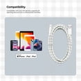thumbnail image 7 of Liquipel Powertek Pastel Plaid USB-A to Lightning - White, 7 of 7