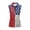 Vintage American Flag, variant on HUIACONG Workout Tank Tops, Casual Sleeveless Golf Tennis Shirts for Sports Athletic, Skin Friendly Lightweight Women's Sleeveless Golf Shirt