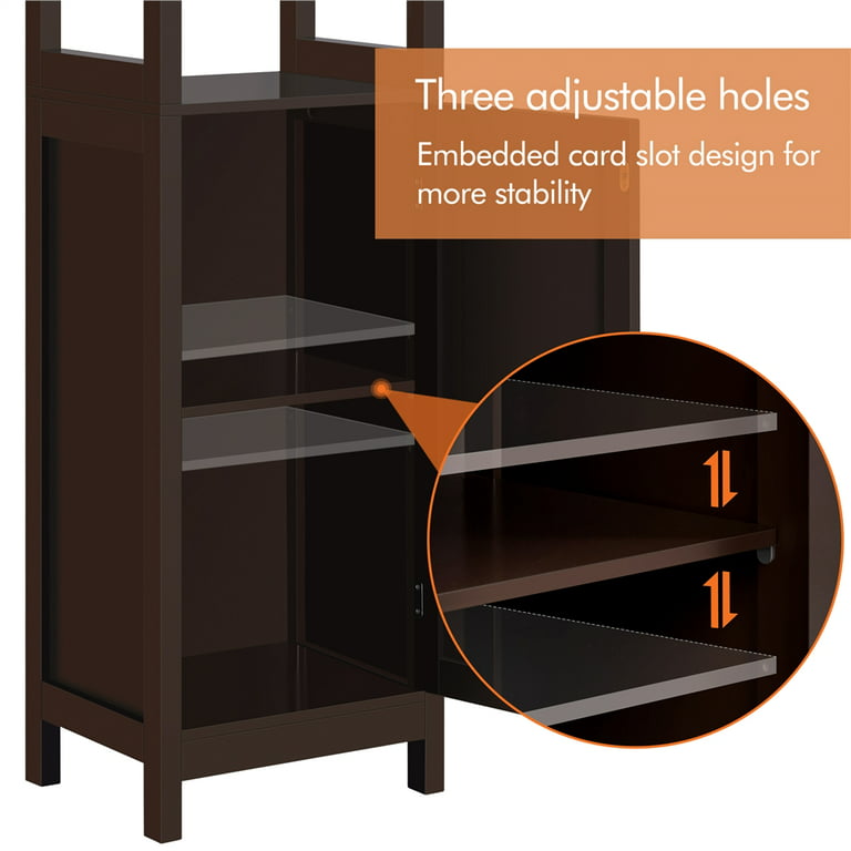 Removable Espresso Multi hole Storage Shelf Universal Multi - Temu