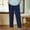 *Dark Blue, variant on ClodeEU Womens Linen Blend Drawstring Wide Leg Cropped Pants,Casual Baggy Trendy Pant Light Blue,Womens Plus XXL