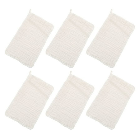 

6 Pack Muslin Burp Cloths Baby Burp Clothes Burp Rags For Boy Girls Muslin Bibs 6 Large 20 x10 Cotton Hand Washcloths Soft Absorbent Bath Towels Oversized Christmas Beach Towels for Adults Bath