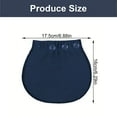 thumbnail image 3 of Elastic Belly Expansion Button Extender for Maternity Pants Triple Hook Design Breathable Daily Comfortable Accessory, 3 of 9