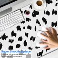 thumbnail image 2 of Long Mouse Pads for Desk,White and Black Of Leopard Print Desk Mats on Top Of Desks, Desk Mouse Pad Extra Large with 3mm Non-Slip Base and Stitched Edge for Gaming,Office,Work,Home 47.3"x23.6", 2 of 6