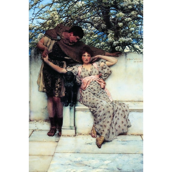 """Promise Of Spring Alma Tadema"" Canvas or Print Wall Art"