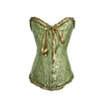 thumbnail image 2 of Fiomva Women Corset Boned Lace up Bodyshaper Lace Floral Shaping Bustier Waist Trainer, 2 of 6