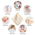 thumbnail image 4 of Muslin Multi-Colors Muslin Washcloths Burping Cloth Diapers Face Towels for Baby (Simple Colors), 4 of 5