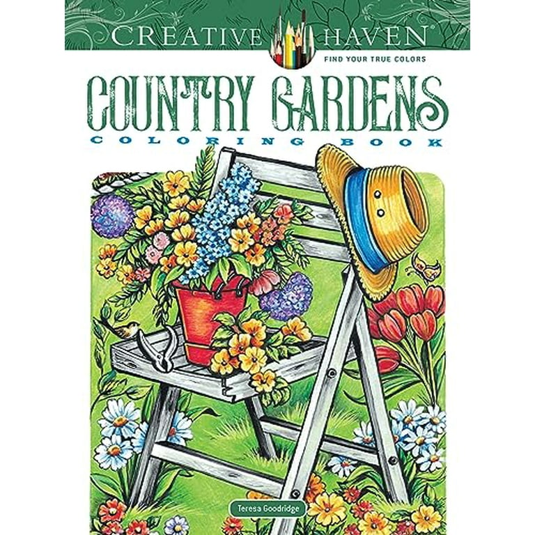 Country garden adult coloring book: An Awesome Country Gardens Coloring  Book For Adults Relaxation And Stress Reliving (Paperback)