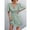 Green, variant on Women's Summer Dresses Fashion Women Summer Casual V-Neck Print Short Sleeve Fold Mini Dress